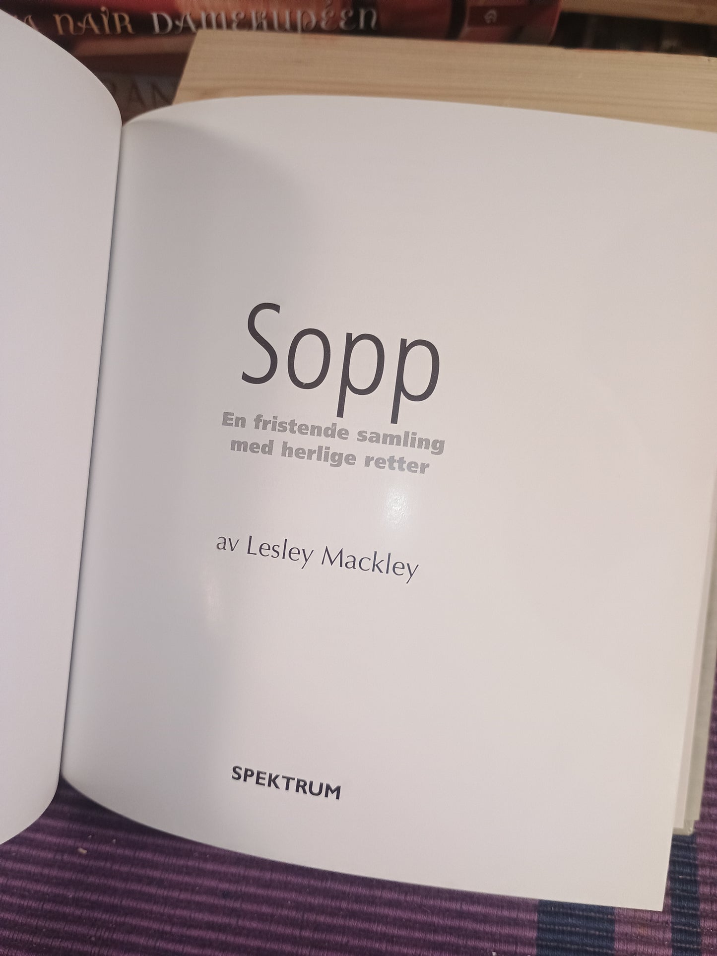 Sopp: En fristende samling med herlige retter, Lesley Mackley