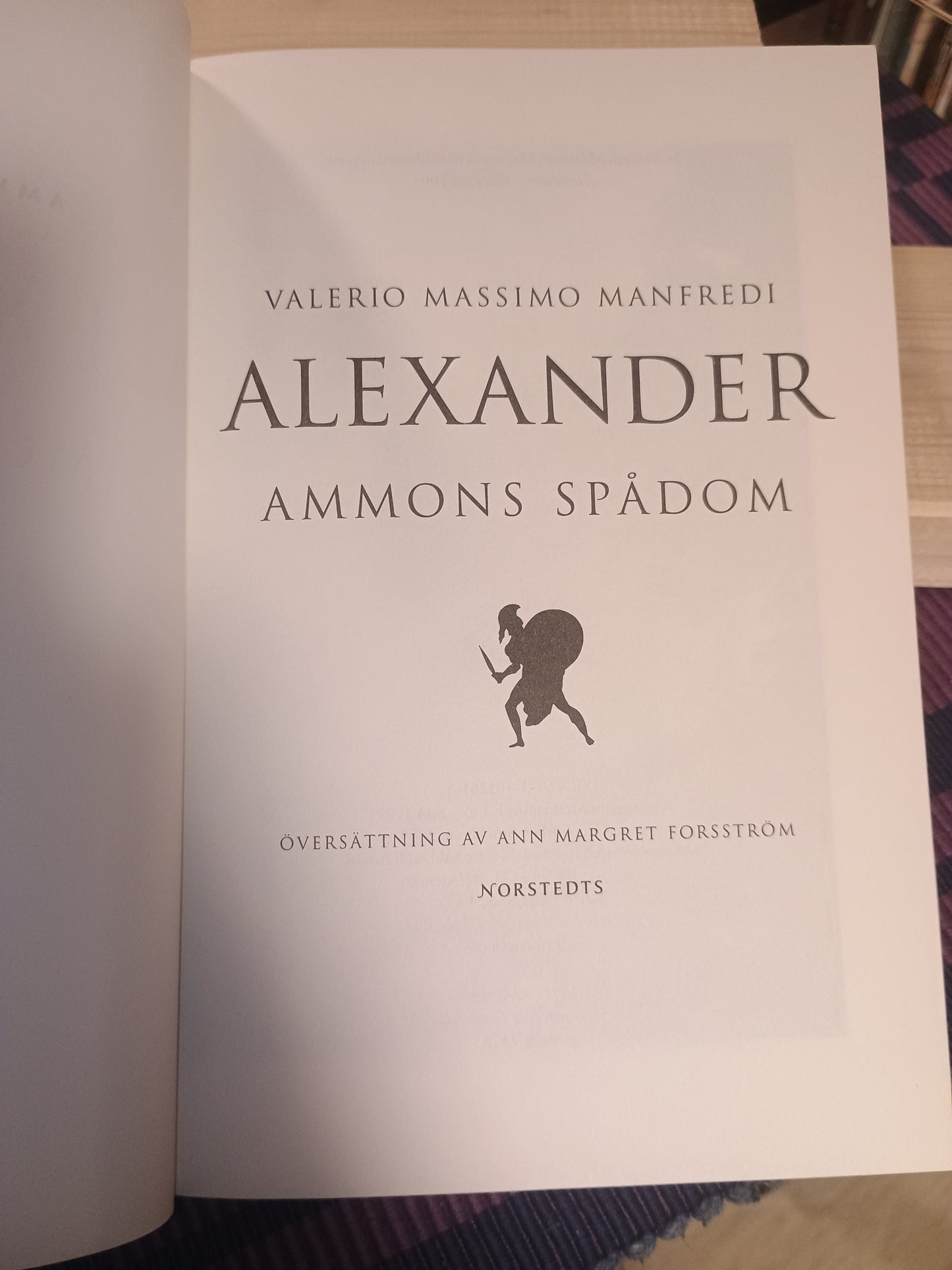 Alexander: Ammons spådom, Valerio Massimo Manfredi (svensk utgave)
