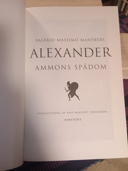 Alexander: Ammons spådom, Valerio Massimo Manfredi (svensk utgave)