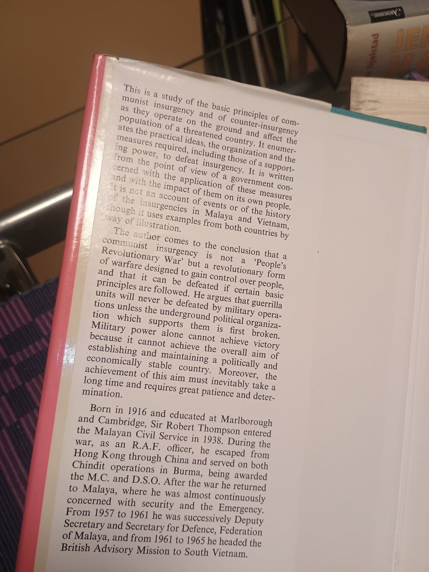 Defeating Communist Insurgency, Sir Robert Thompson