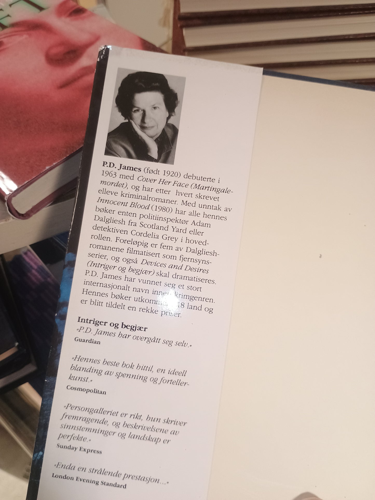 Intriger og begjær, P.D. James