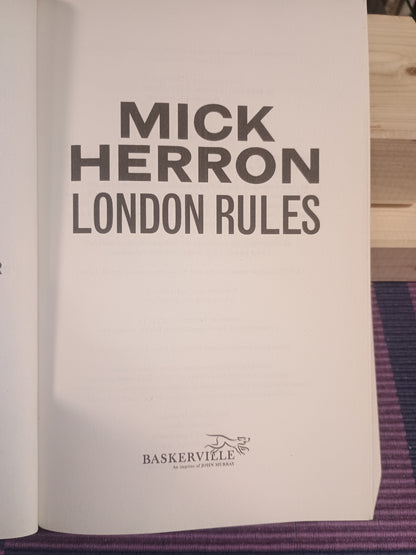 London rules, Mick Herron