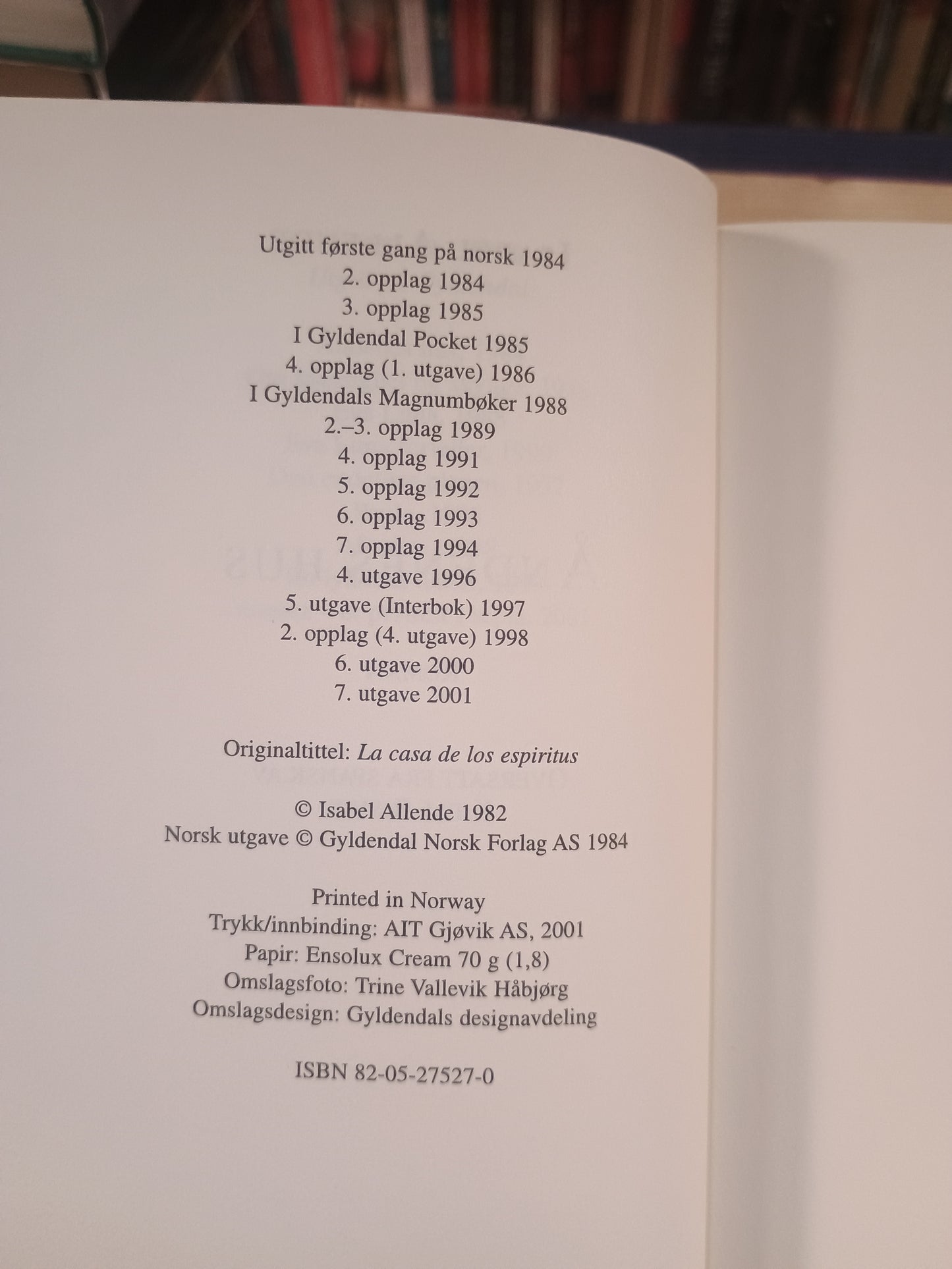 Åndenes hus, Isabel Allende