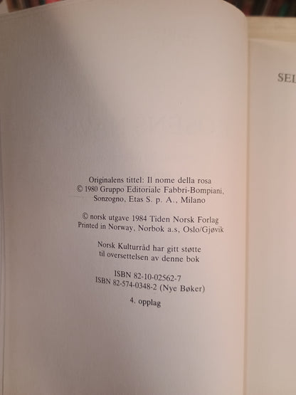 Rosenes navn, Umberto Eco
