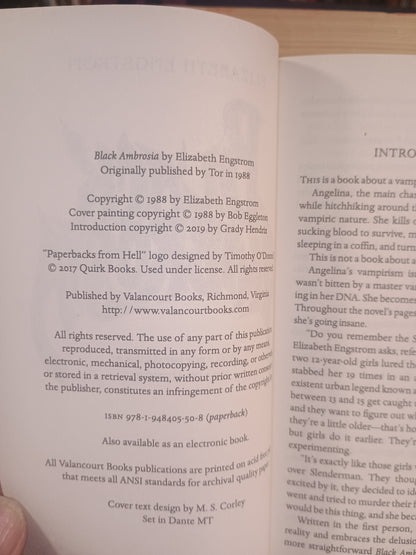 Black Ambrosia, Elizabeth Engstrom
