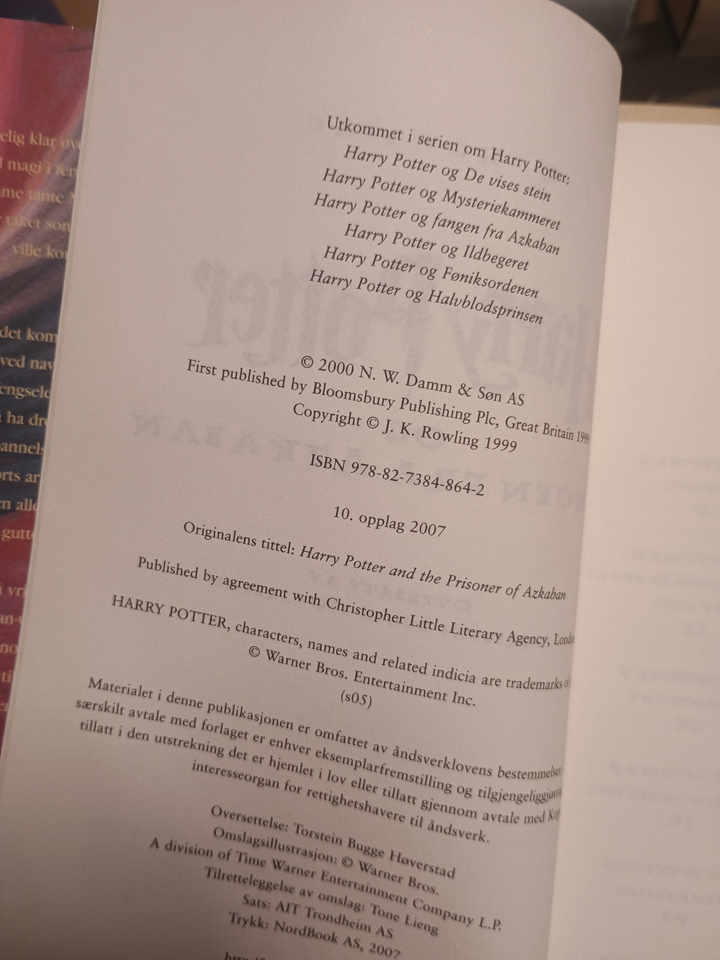 Harry Potter og fangen fra Azkaban, J.K. Rowling
