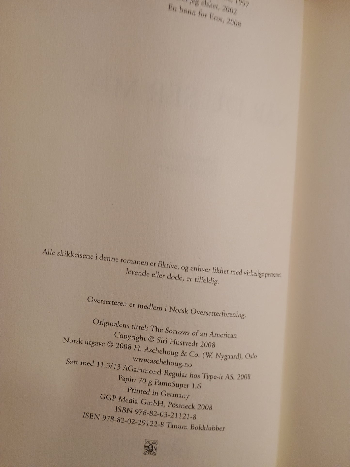 Når du ser meg, Siri Hustvedt