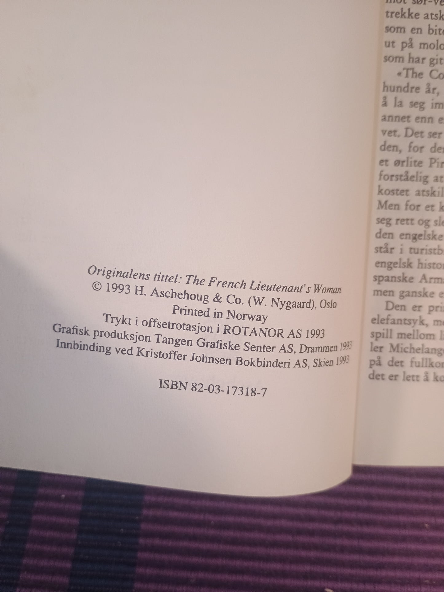 Den franske løytnants kvinne, John Fowles