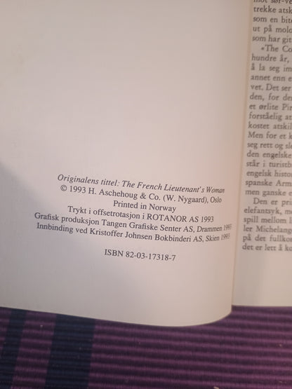 Den franske løytnants kvinne, John Fowles