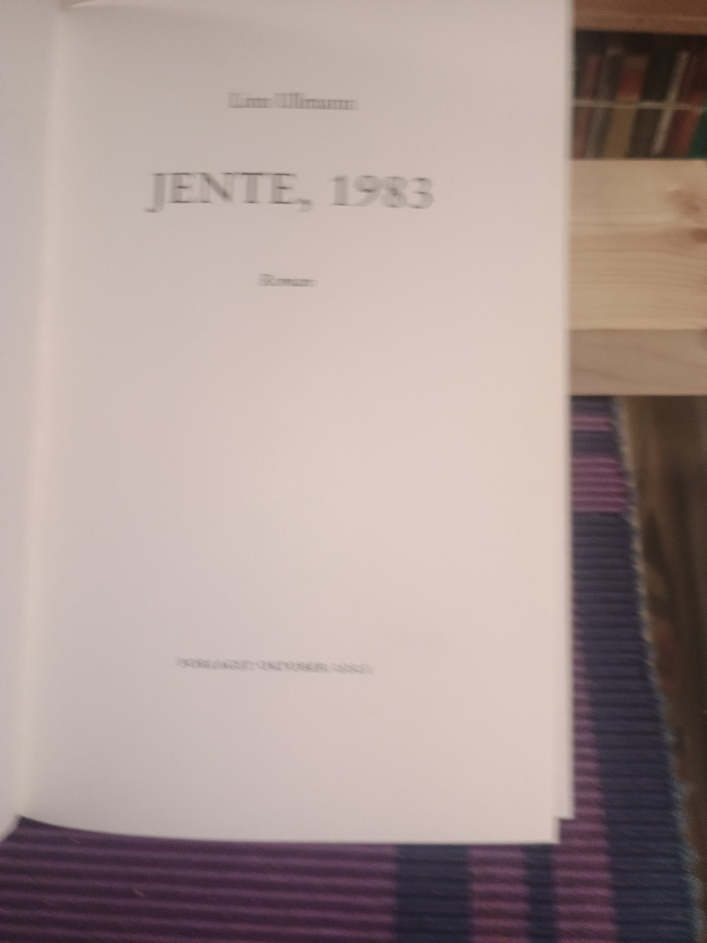 Jente, 1983, Linn Ullmann