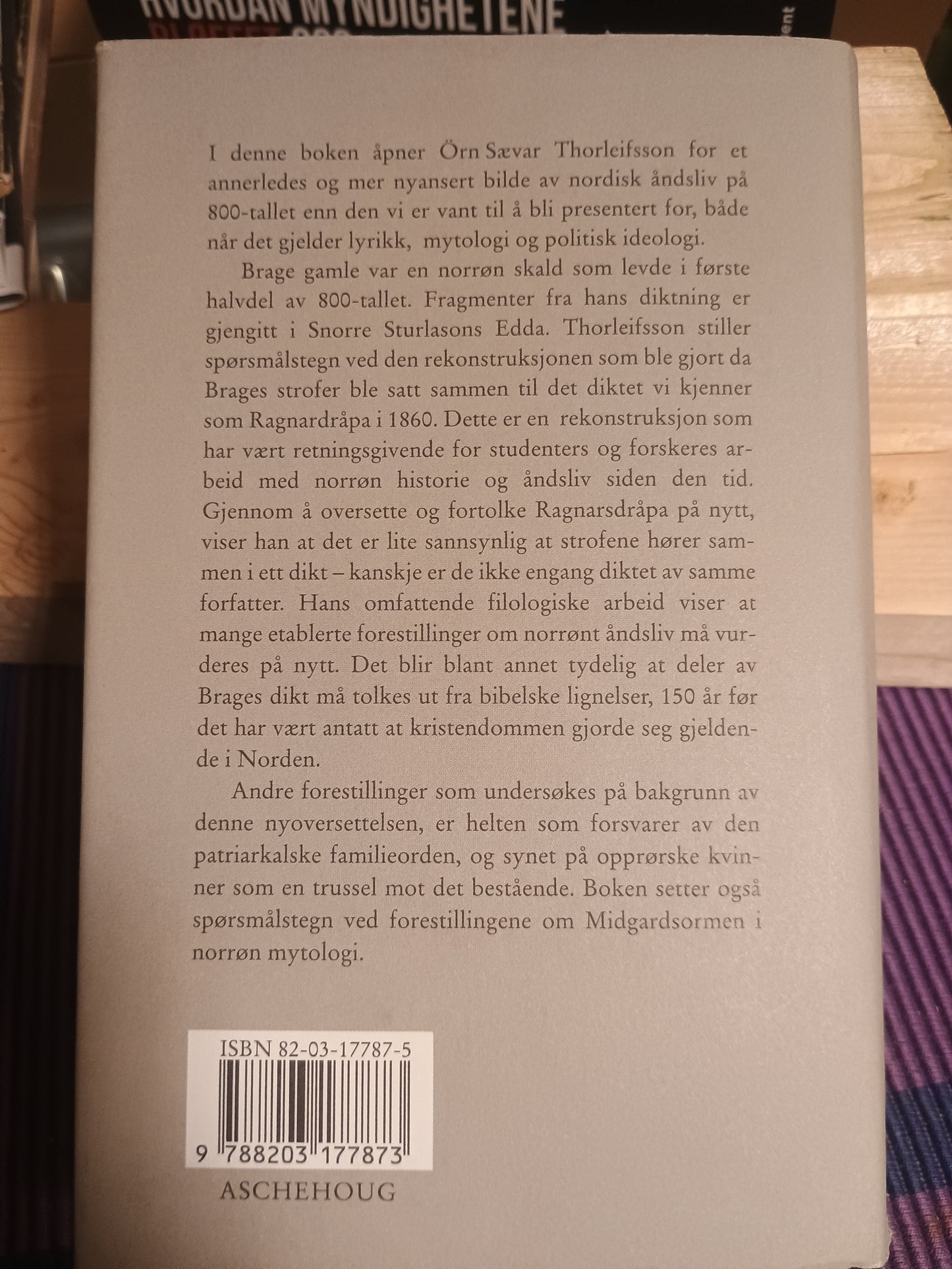 Brage: Dikt og tidsånd, Örn Sævar Thorleifsson