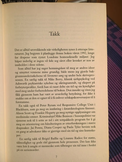 Sirenenes sang, Val McDermid