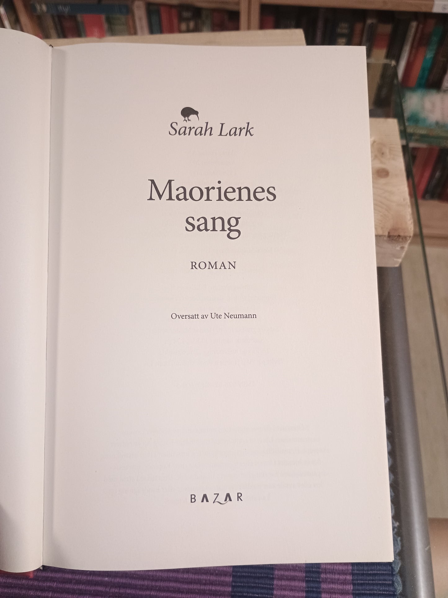 Maorienes Sang, Sarah Lark