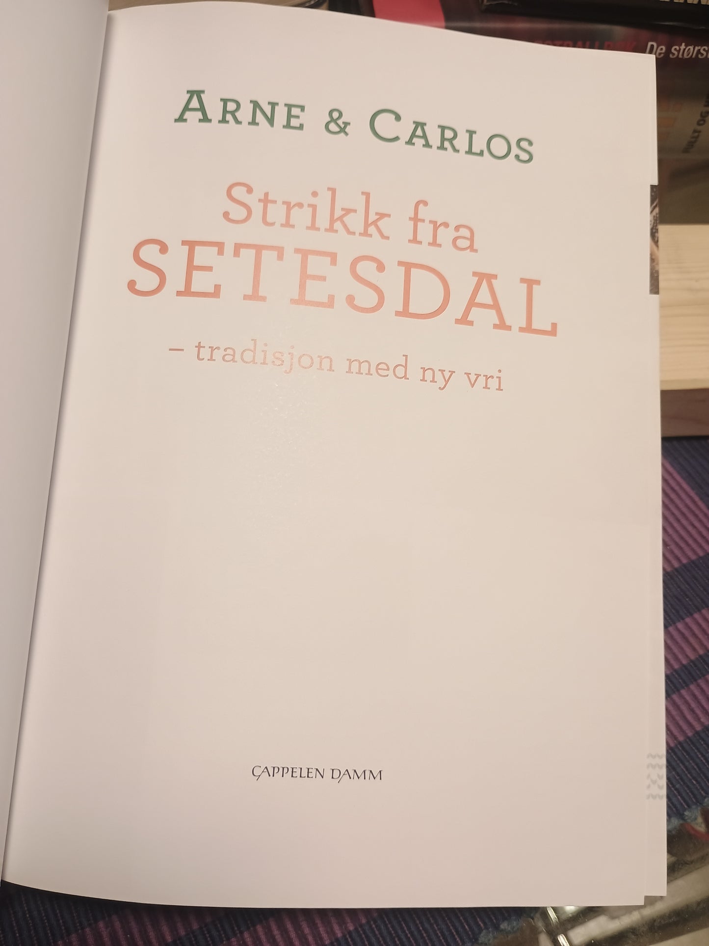Strikk fra Setesdal, Arne & Carlos