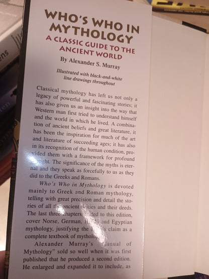 Who's who in mythology: A classic guide to the ancient world, Alexander S. Murray