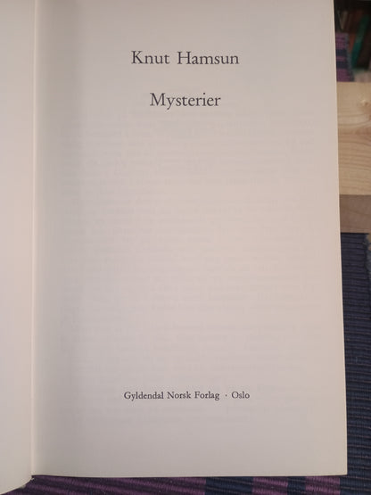 Mysteriet, Knut Hamsun