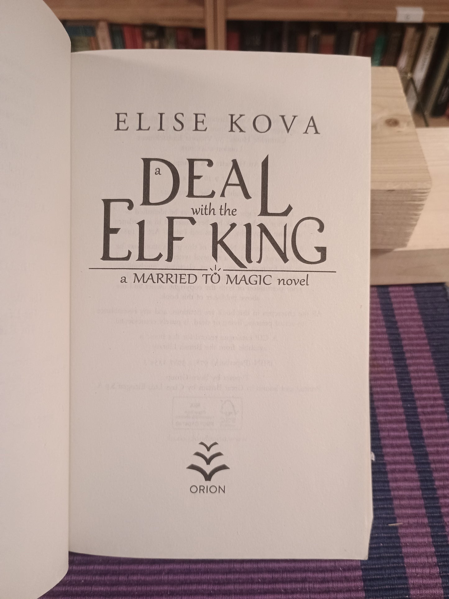 Deal with the Elf king, Elise Kova