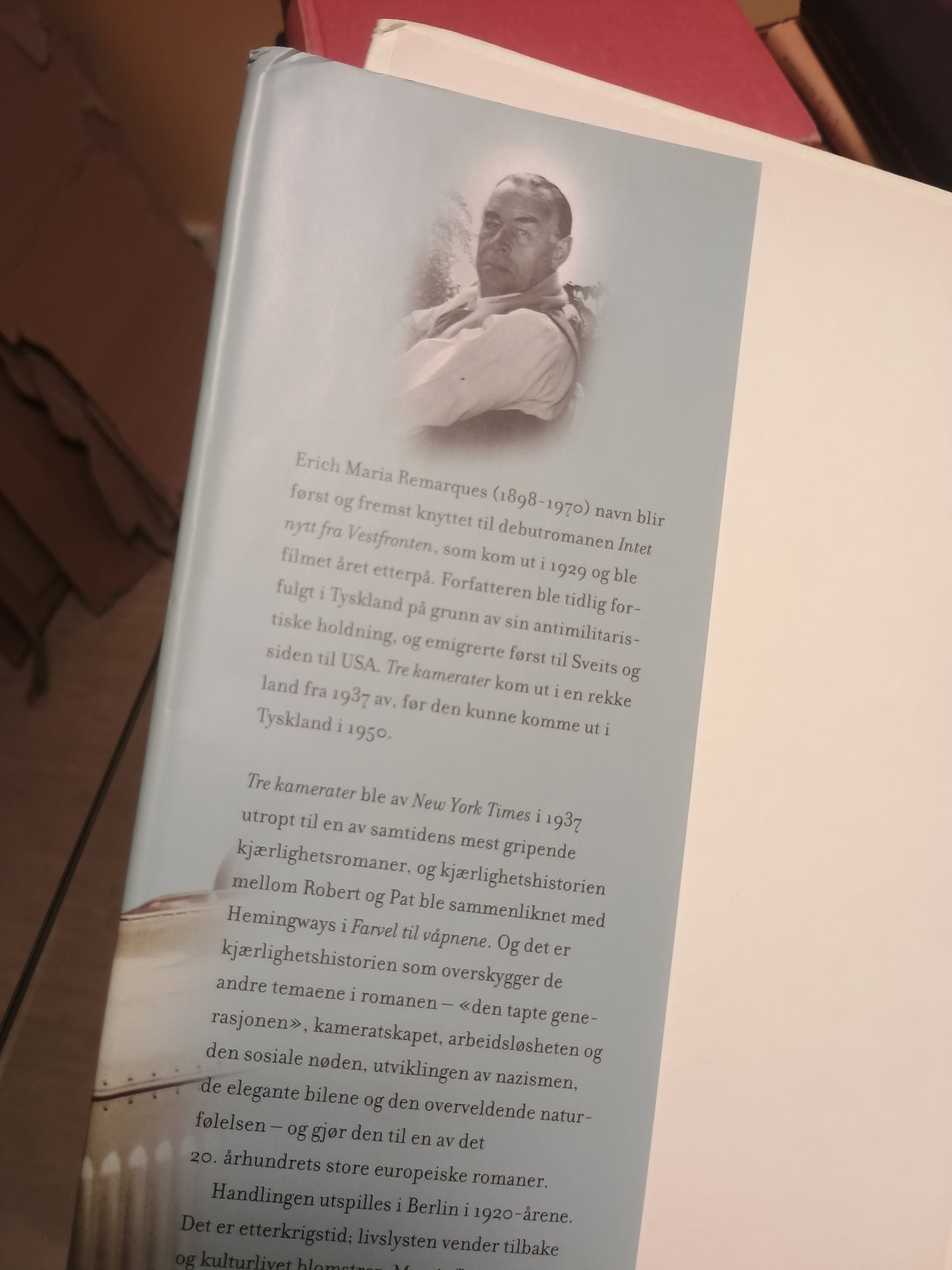 Tre kamerater, Erich Maria Remarque