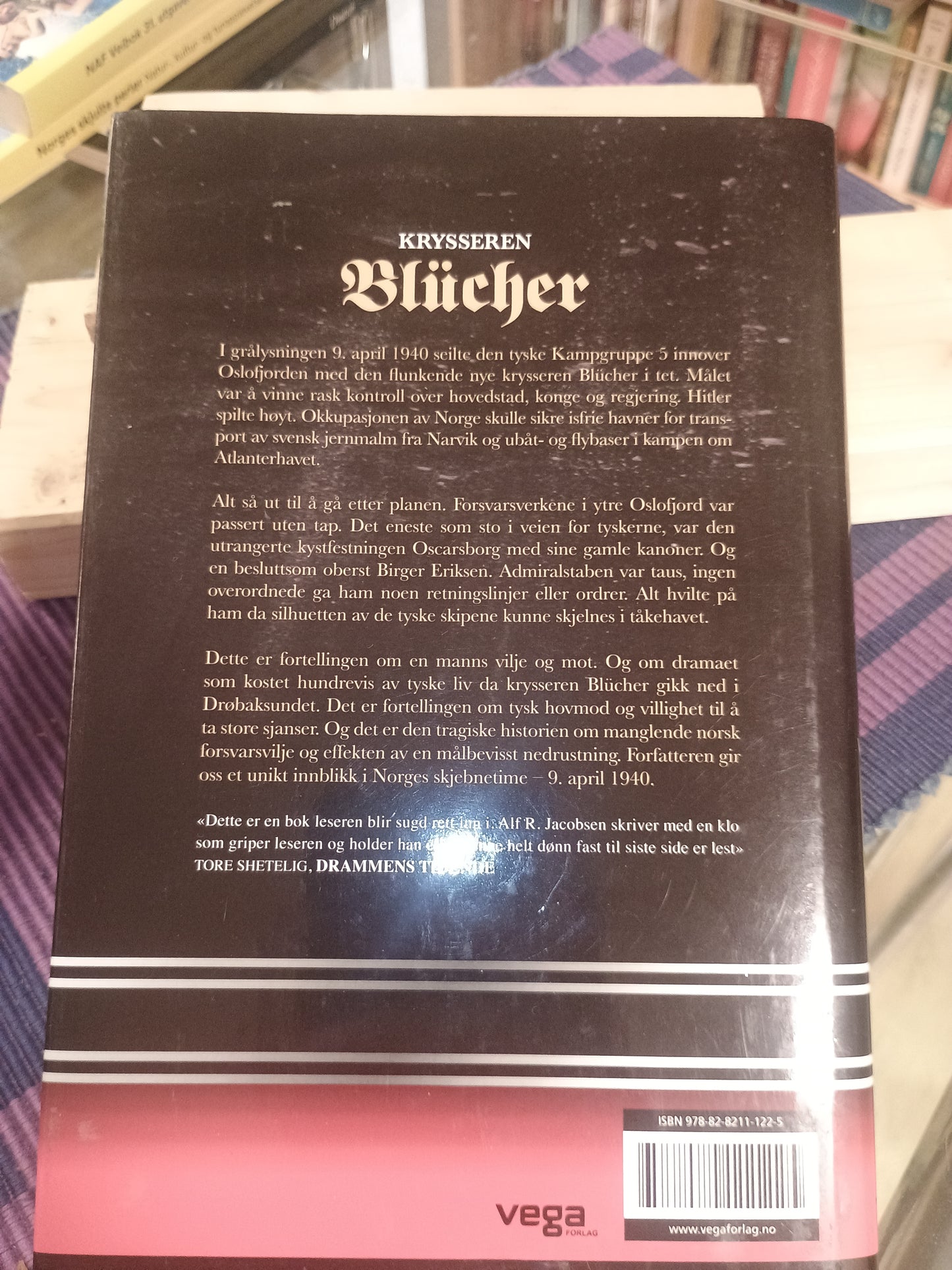 Krysseren Blücher, Alf R. Jacobsen bsen