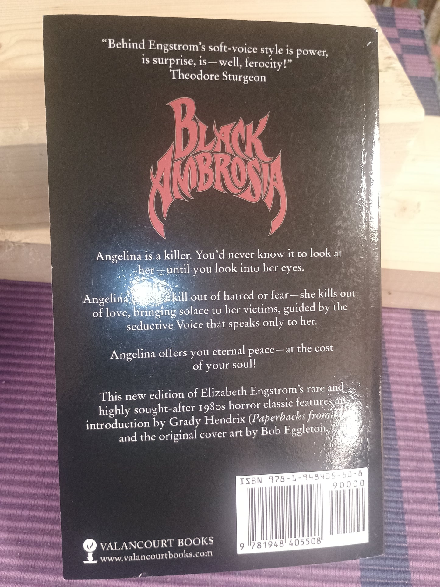 Black Ambrosia, Elizabeth Engstrom