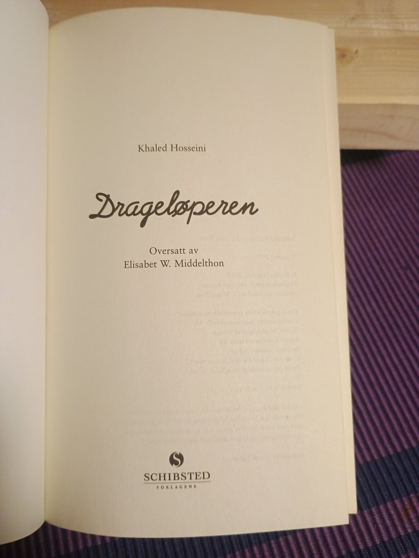 Drageløperen, Khaled Hosseini