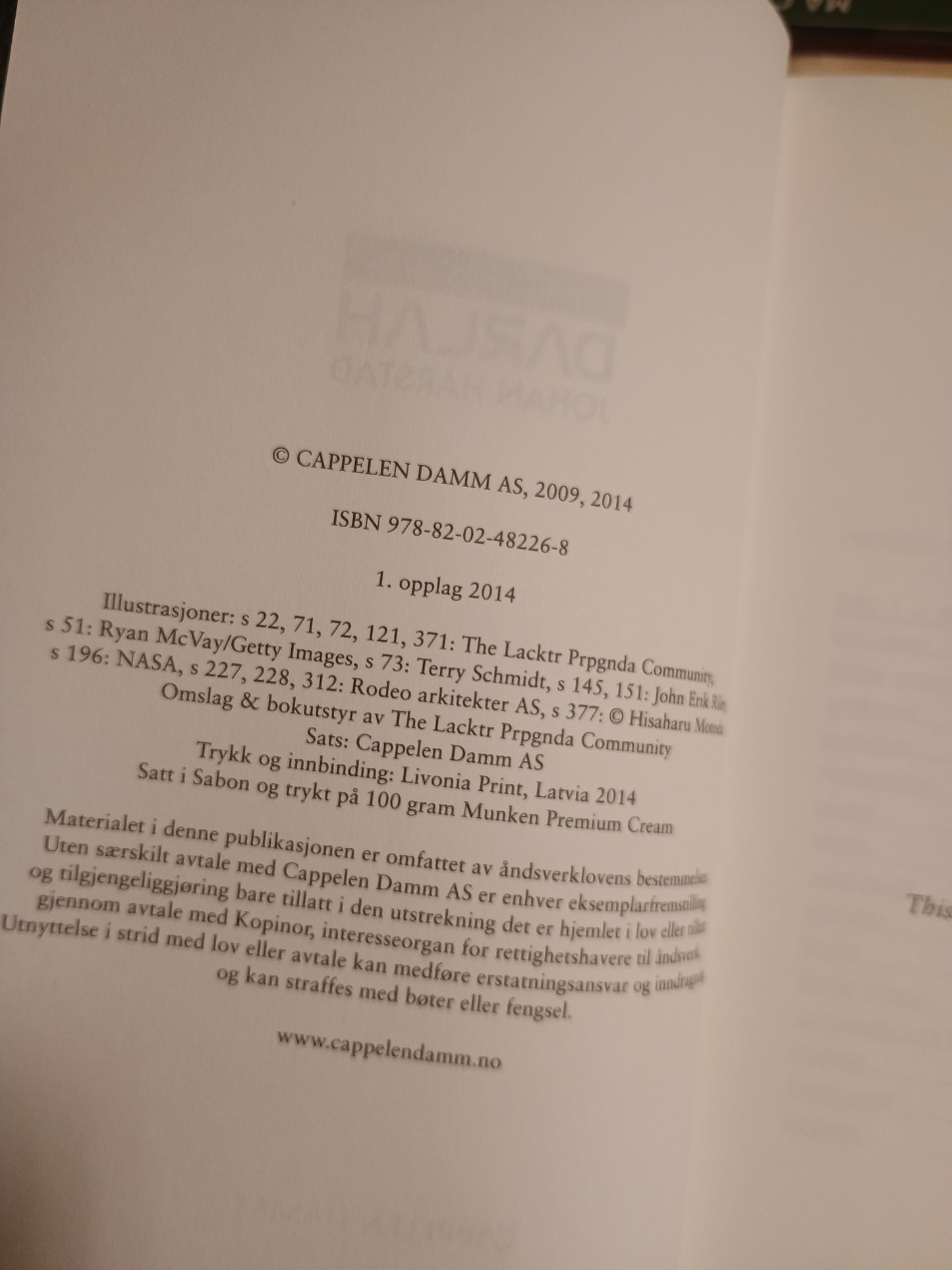 Darlah, Johan Harstad