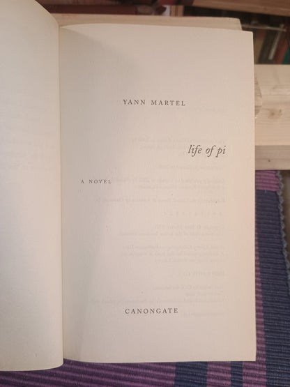 Life of Pi, Yann Martel