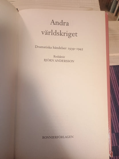 Andra världskriget, redaktør; Björn Andersson
