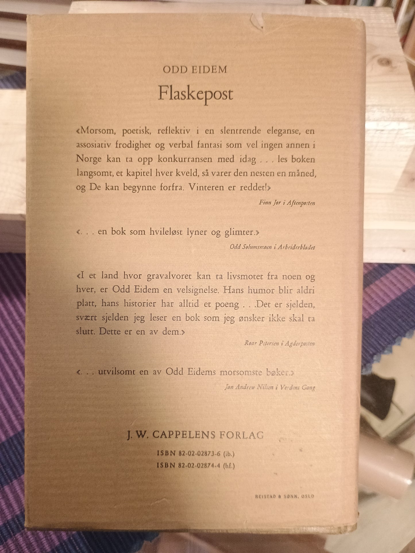 Flaskepost: Flanerier, Odd Eidem