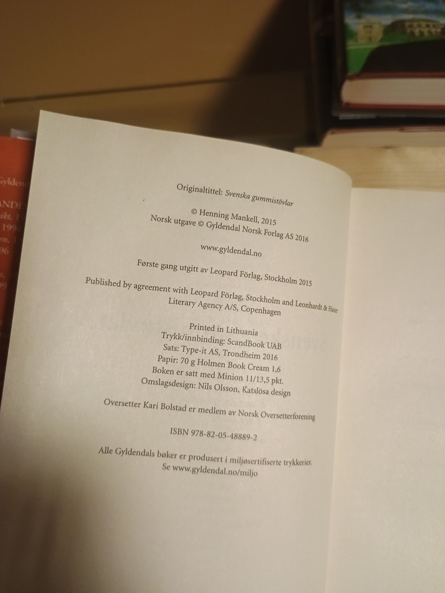 Svenske gummistøvler, Henning Mankell