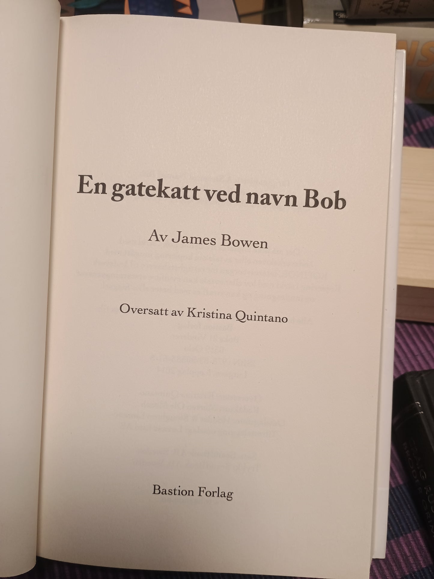 En gatekatt ved navn Bob, James Bowen