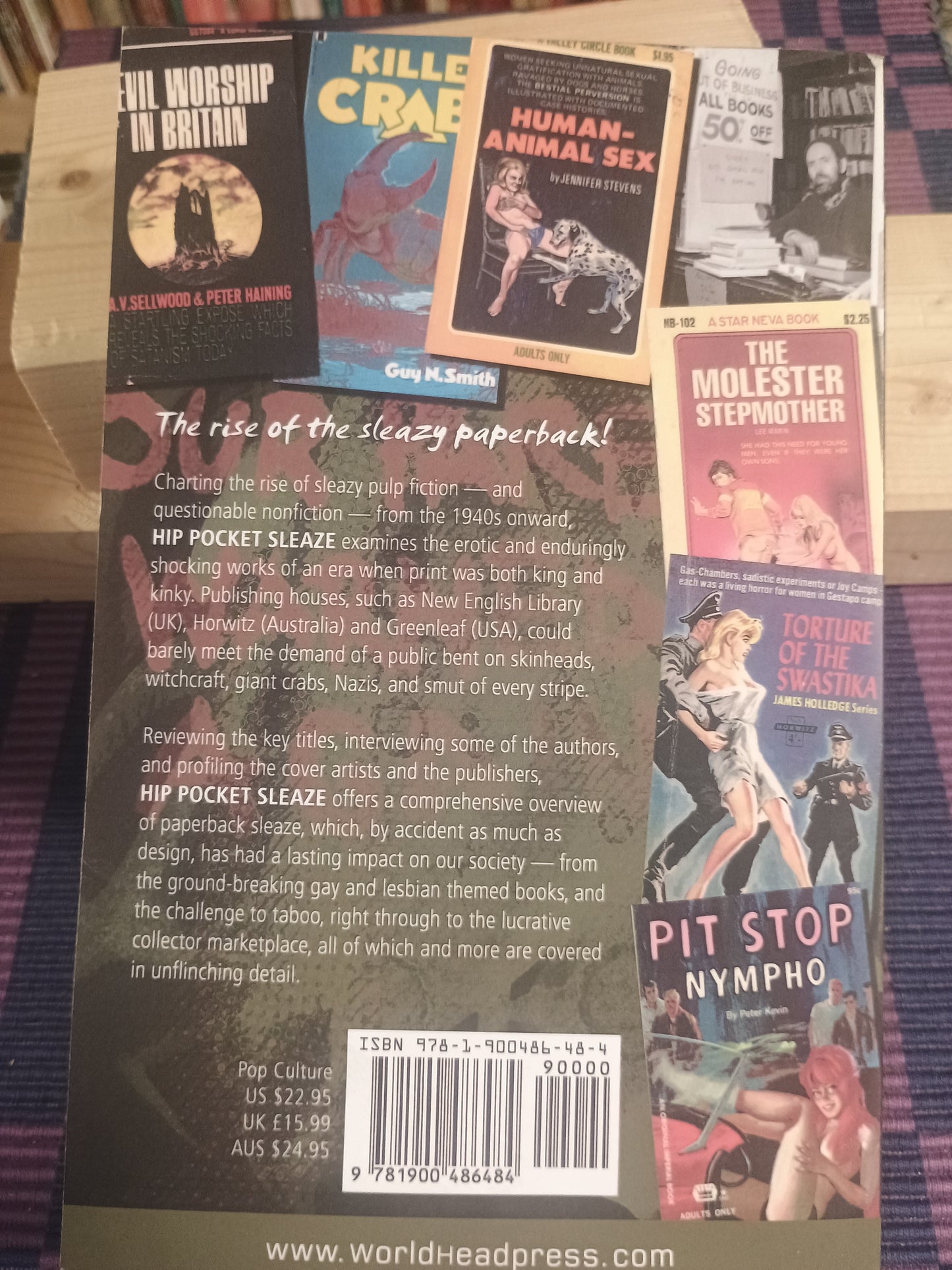 Hip Pocket Sleaze: The Lurid World of Vintage Adult Paperbacks, John Harrison