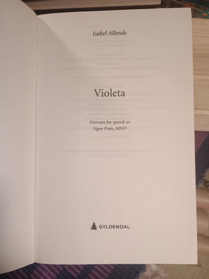 Violeta, Isabel Allende