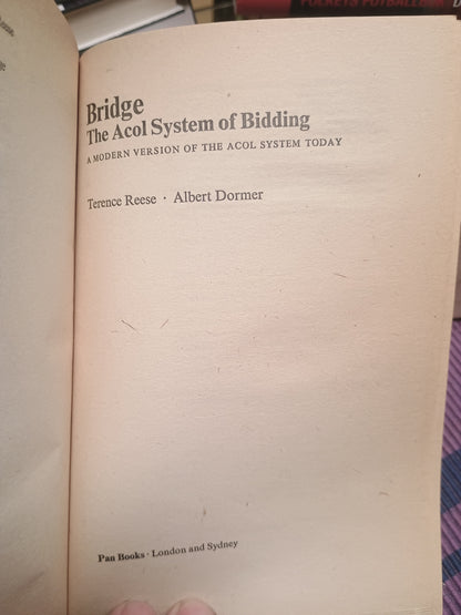 Bridge: The Acol system of bidding, Terence Reece & Albert Dormer