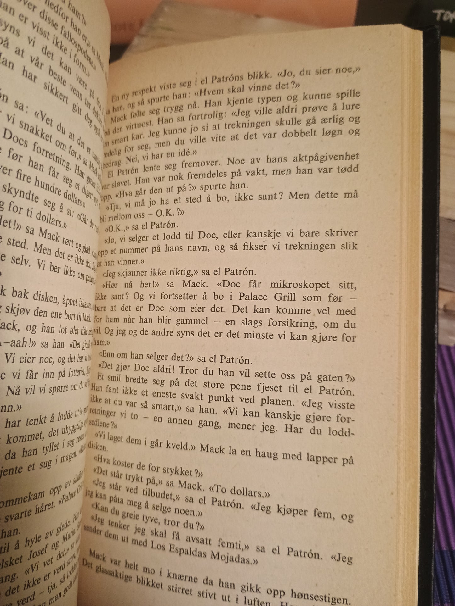 Alle tiders torsdag. John Steinbeck