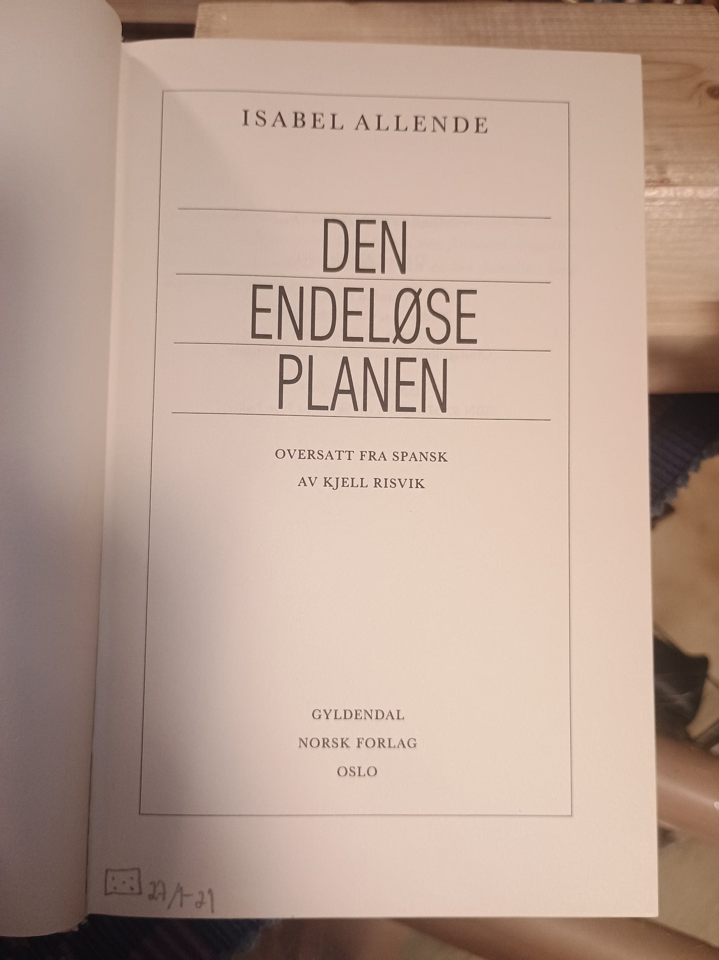De endeløse planen, Isabel Allende