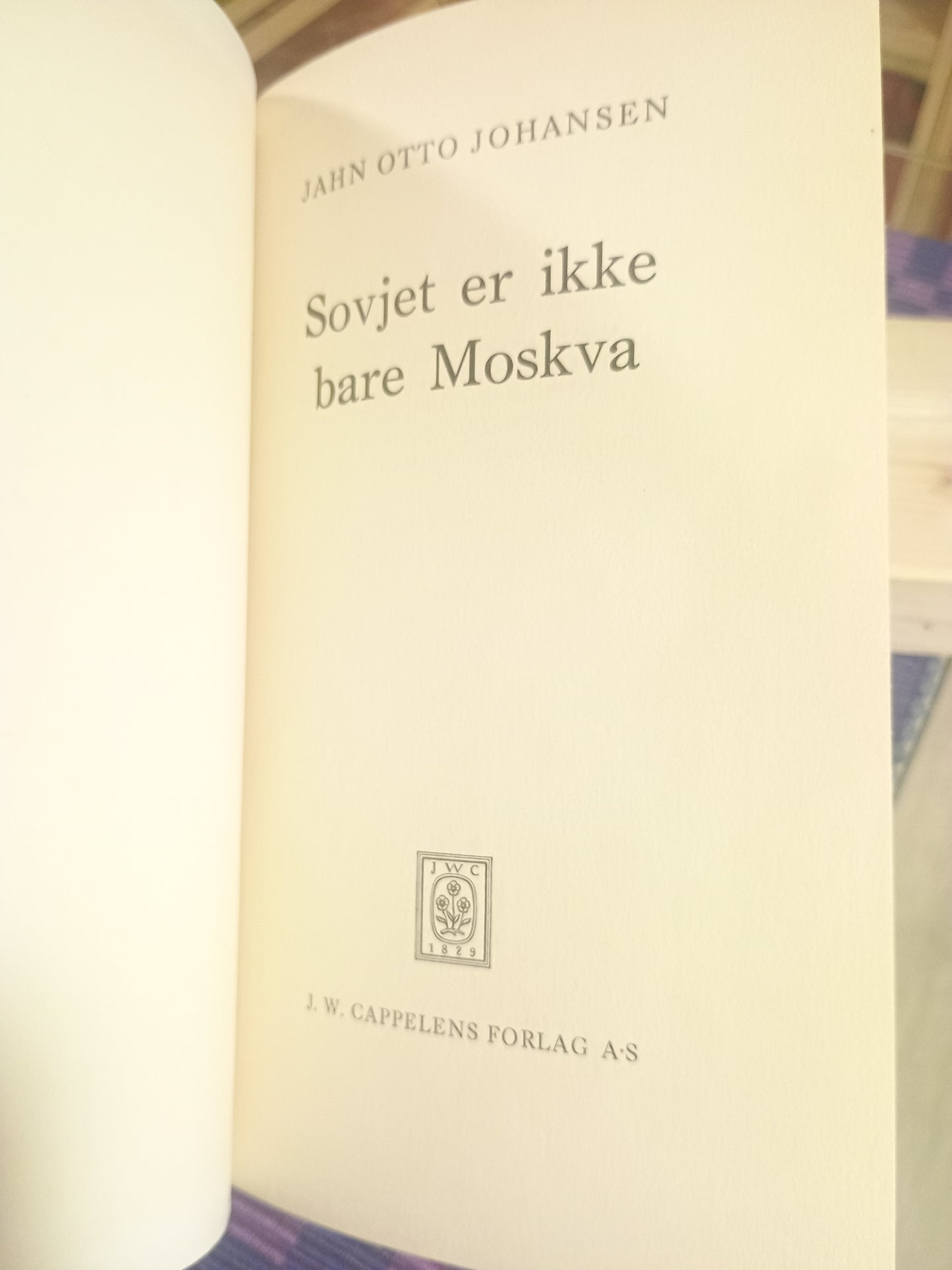 Sovjet er ikke bare Moskva, Jan Otto Johansen