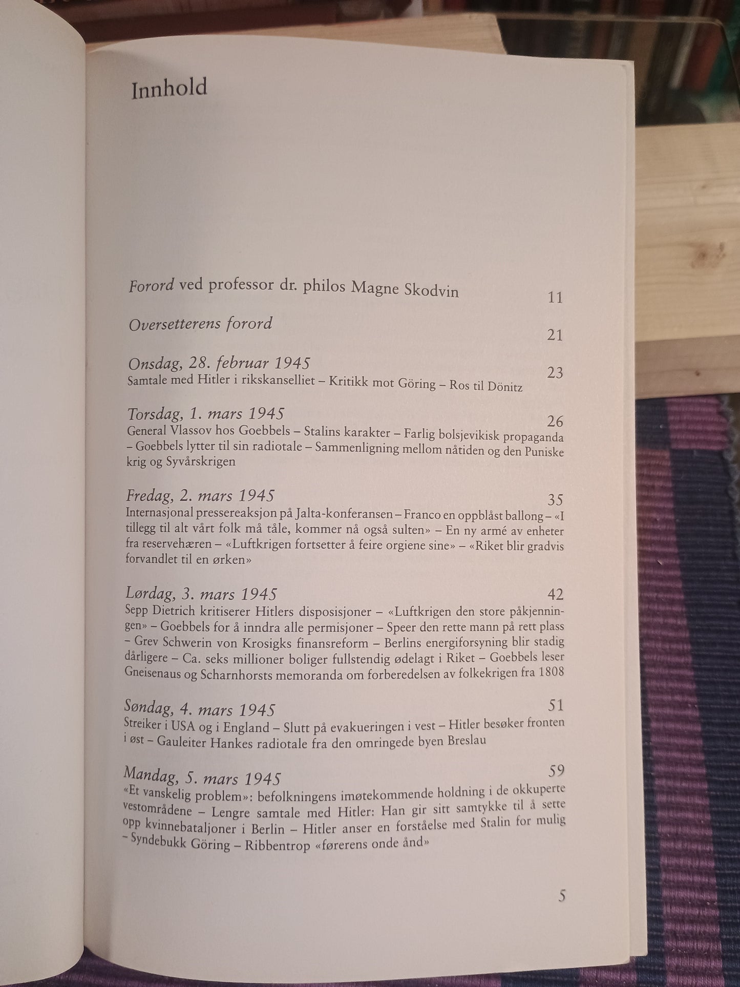Joseph Goebbels: Dagbok 1945,