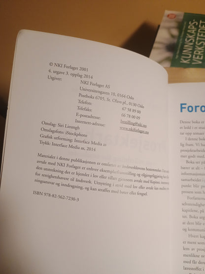 Prosjektarbeid - en veiledning for studenter, Erling S. Andersen og Eva Schwencke