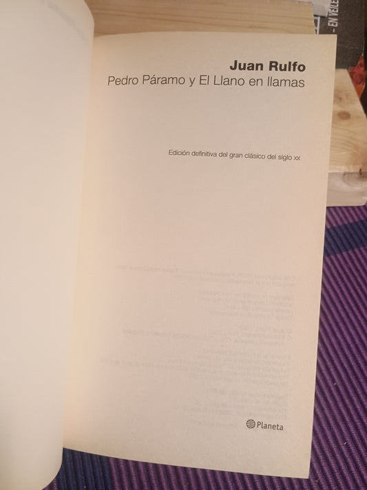 Pedro Páramo y el llano en llamas, Juan Rulfo