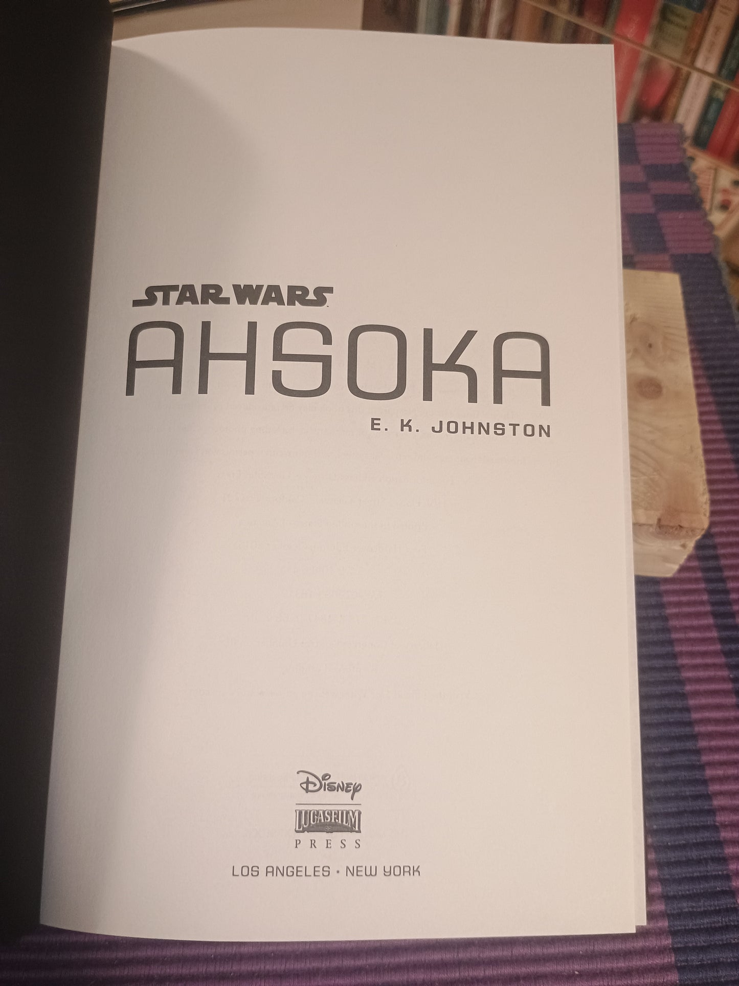 Star Wars Ahsoka, E. K. Johnston