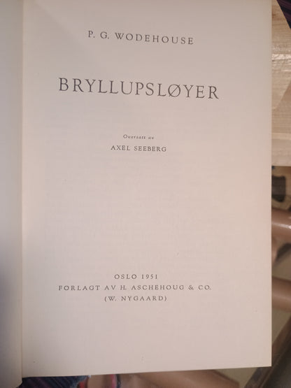 Bryllupsløyer, P. G. Wodehouse