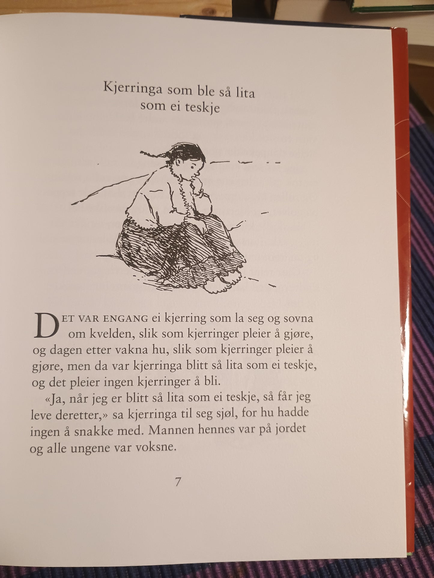 Kjerringa som ble så lita som ei teskje, Alf Prøysen