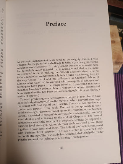 The Essence of Strategic Management, Cliff Bowman