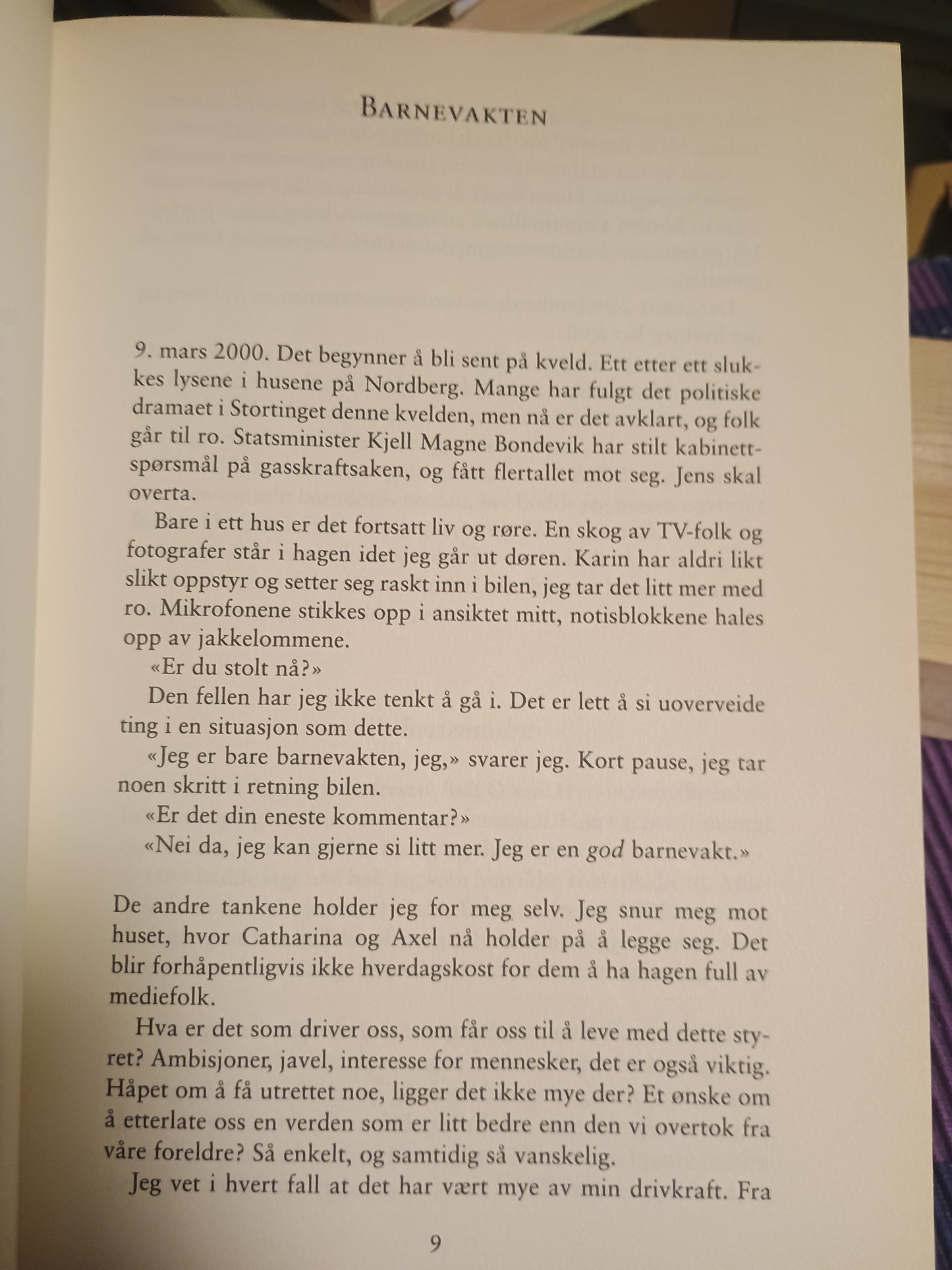 Det handler om mennesker, Thorvald Stoltenberg