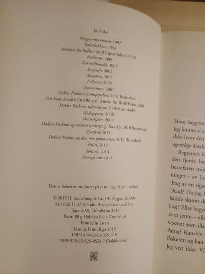 Mere blod, Jo Nesbø