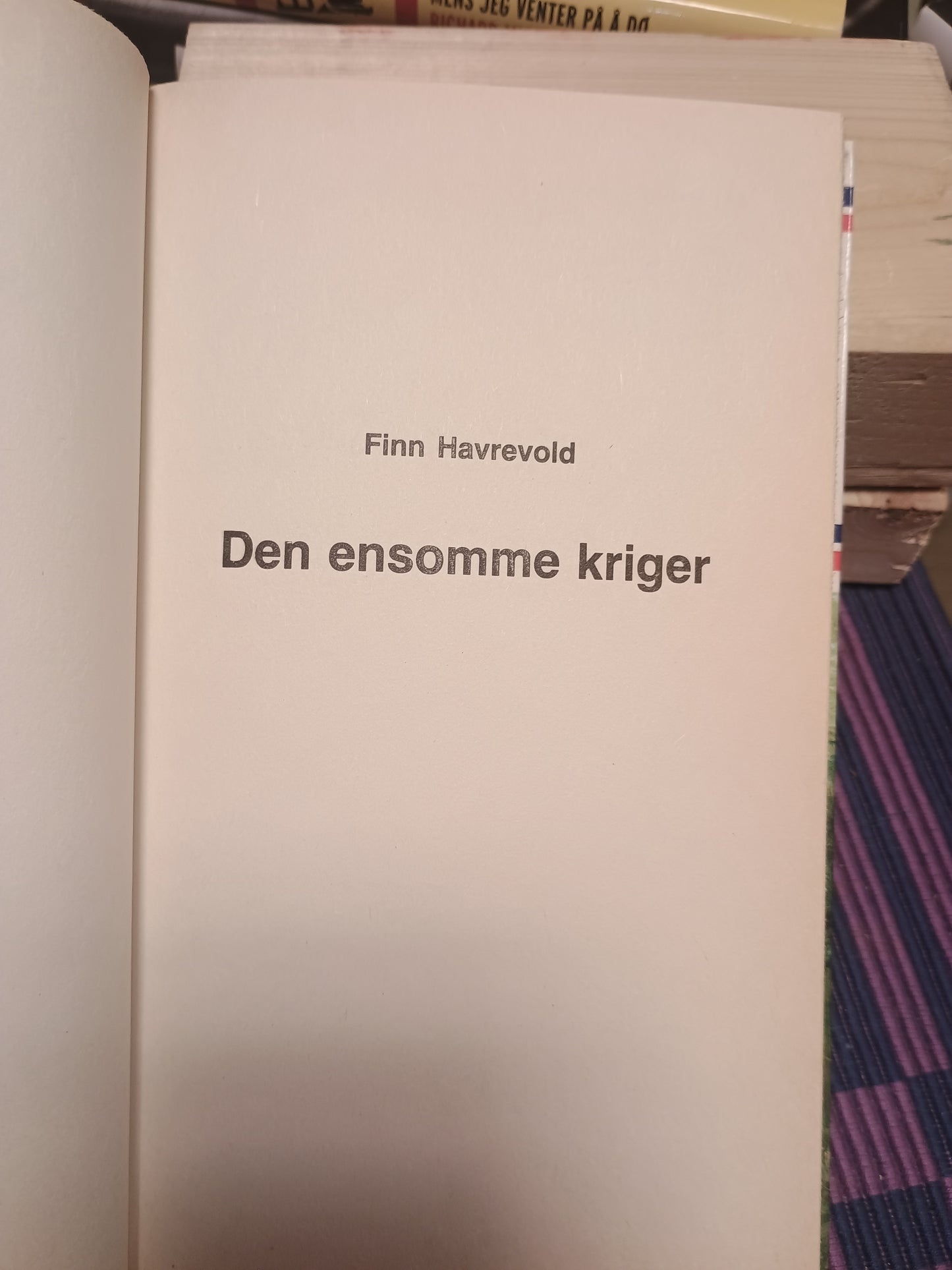 Den ensomme kriger, Finn Havrevold