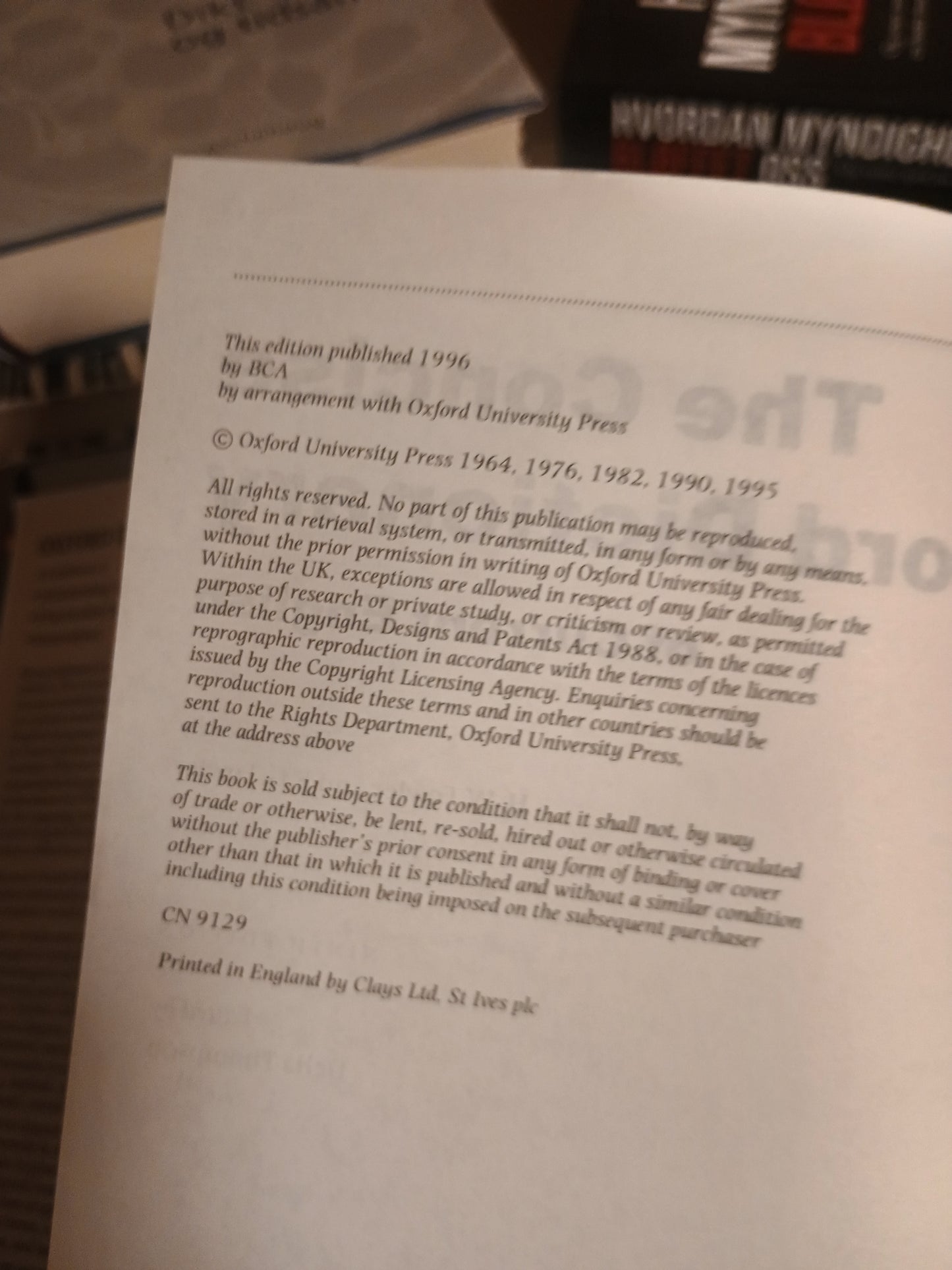 The Concise Oxford Dictionary of Current English, Della Thompson