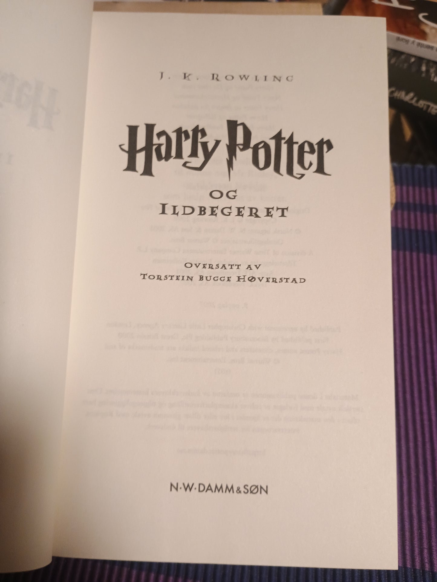 Harry Potter og Ildberget, J. K. Rowling