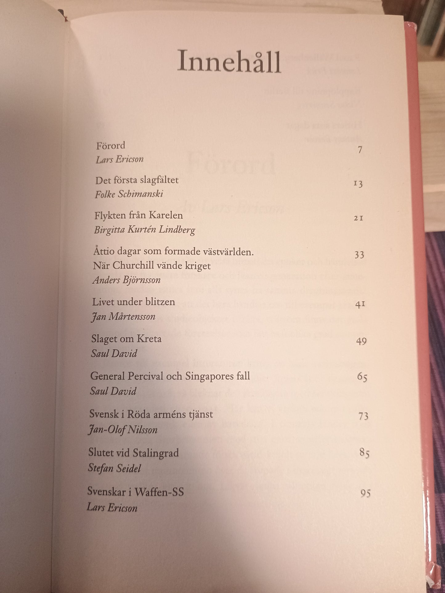 Andra världskriget, redaktør; Björn Andersson